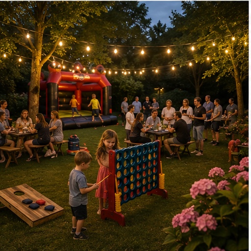 Georganiseerd tuin- en familiefeest